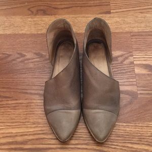Free People Royale Flat size 39 gray/taupe leather
